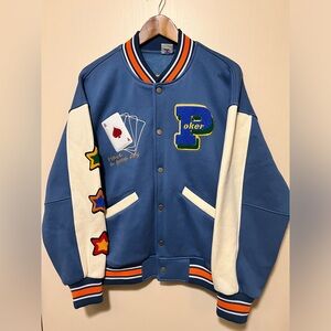 New Wave Street Culture Design by Inflation, Varsity “Lucky Jacket”, Size medium